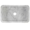 Novatto Single Bowl Kitchen Sink in Carerra White Marble with Natural Chiseled Apron NKS-SBNCW - alternate 3